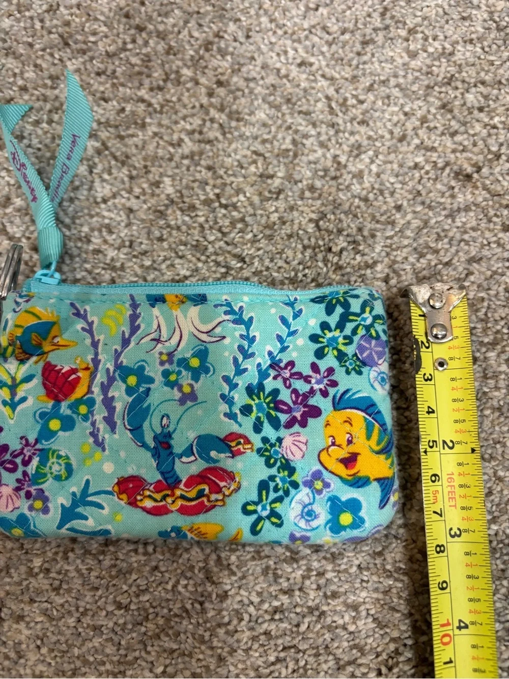 Vera Bradley Disney The Little Mermaid Zip ID Case